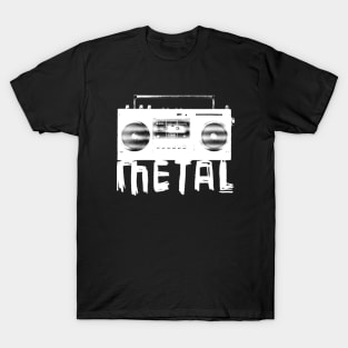 Music Vintage Metal Radio for Metalhead, metal band T-Shirt